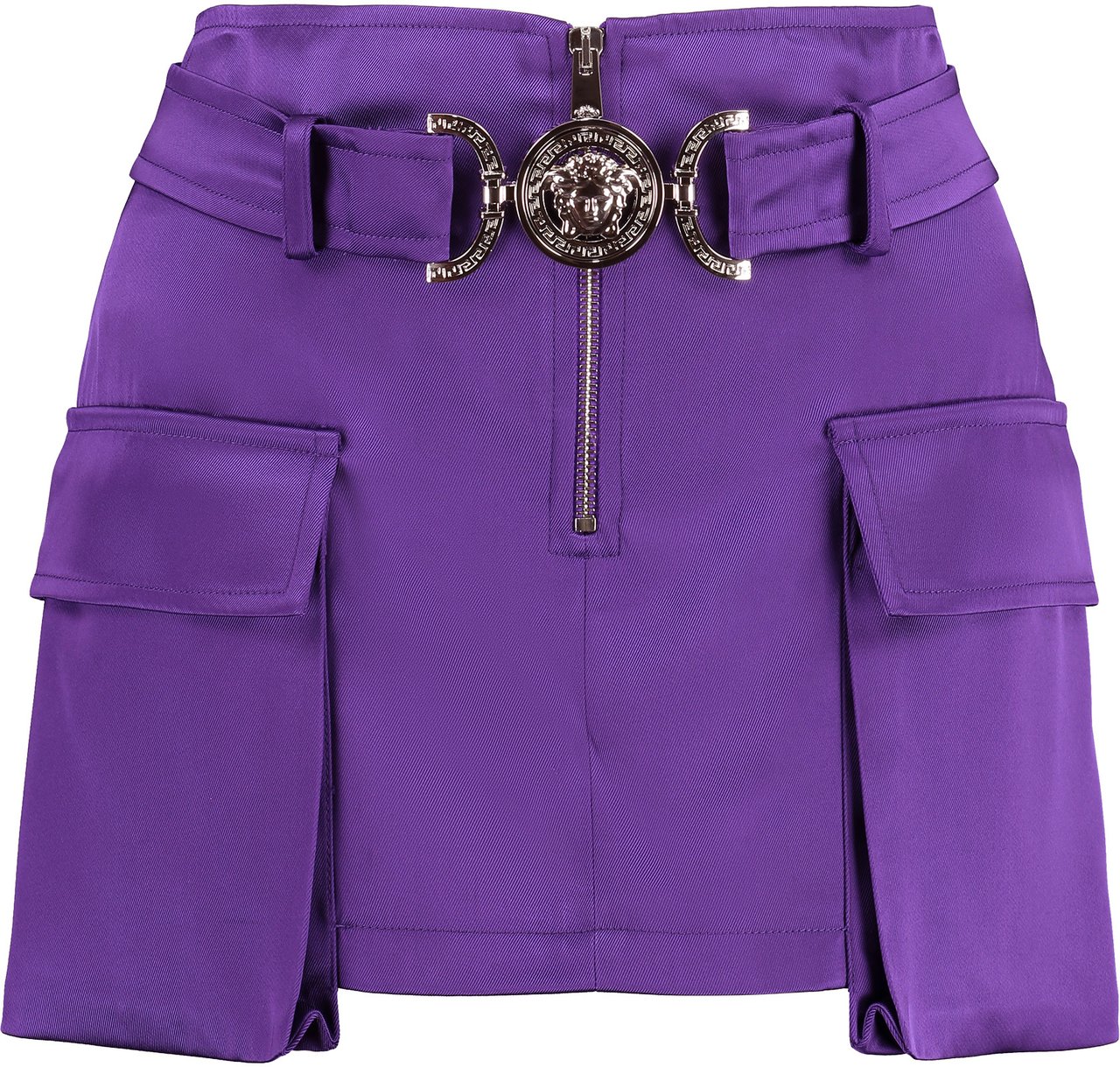 Versace Cargo mini skirt Paars