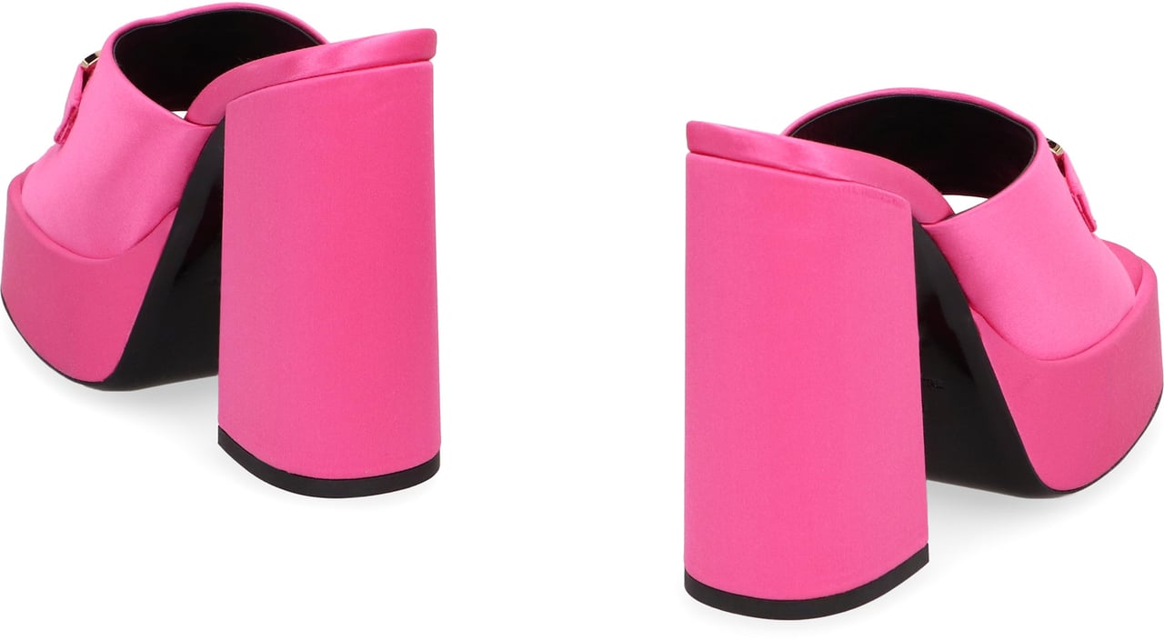 Versace Aevitas satin mules Goud