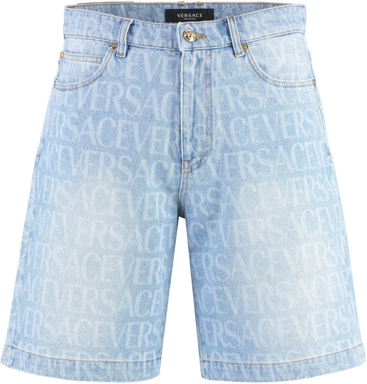 Versace Denim shorts Blauw