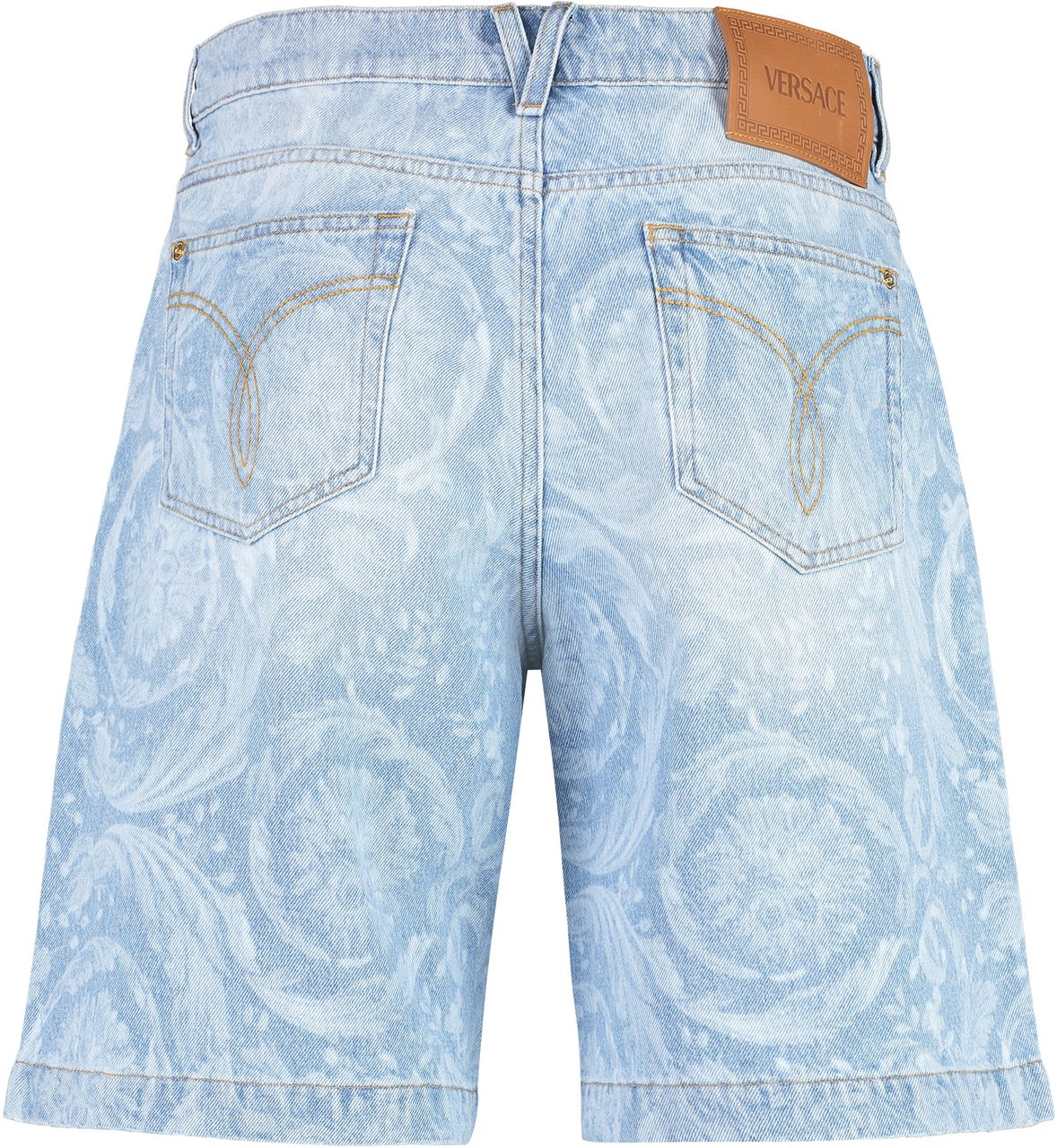 Versace Denim shorts Blauw