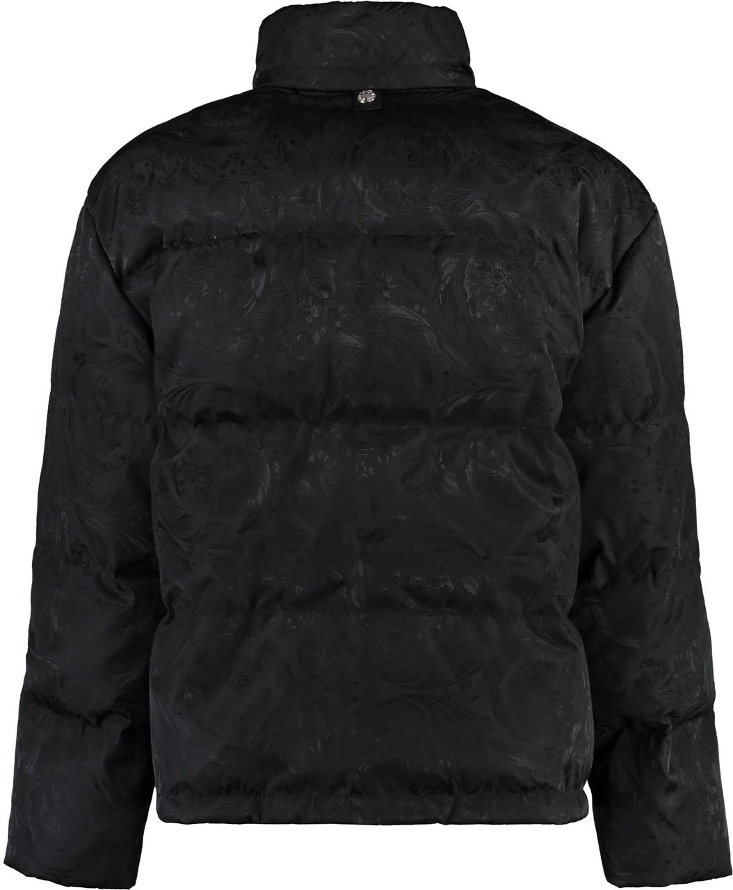 Versace Full zip down jacket Zwart