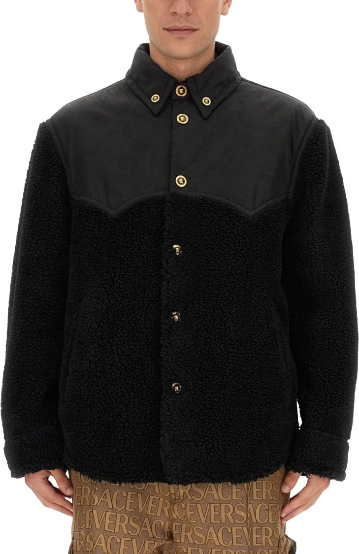 Versace Silhouette Baroque Jacket Zwart
