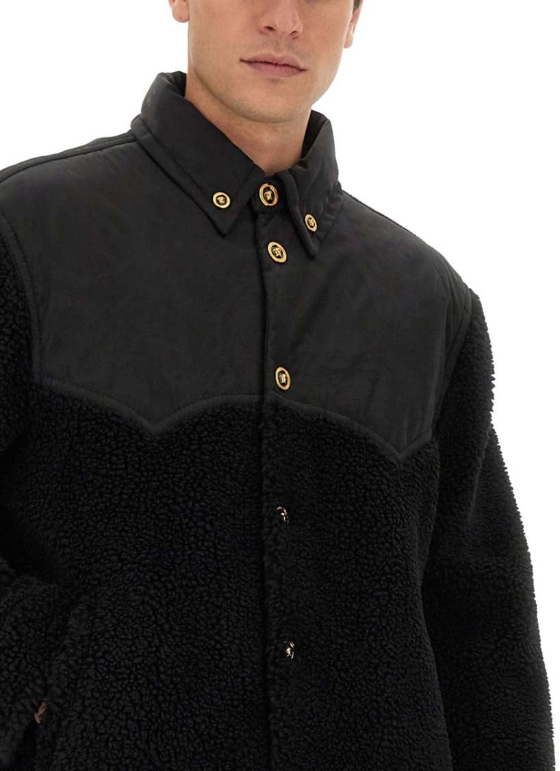 Versace Silhouette Baroque Jacket Zwart