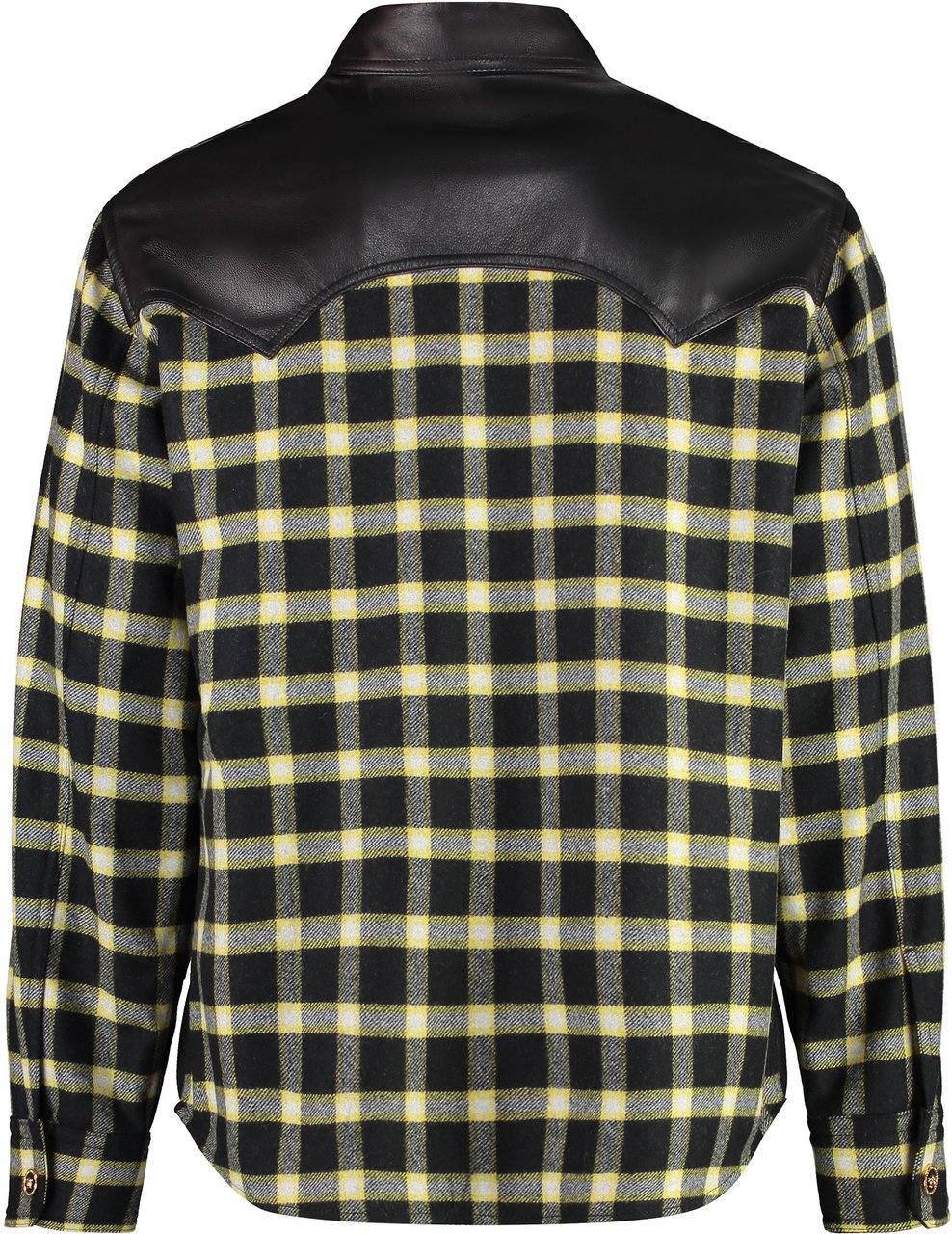 Versace Leather shirt Zwart
