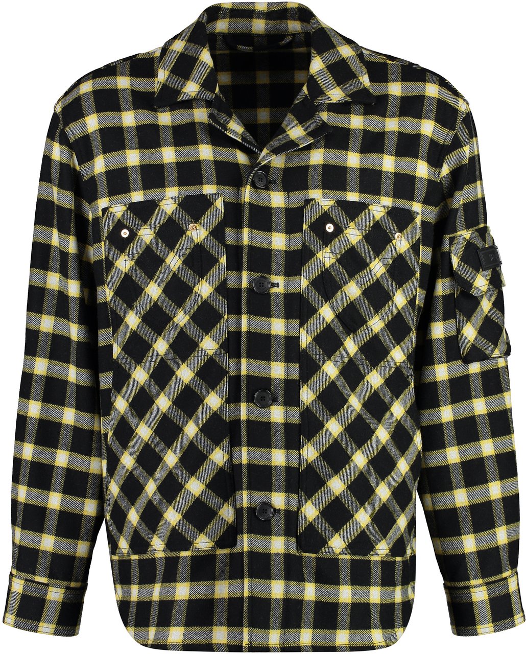 Versace Wool blend overshirt Zwart