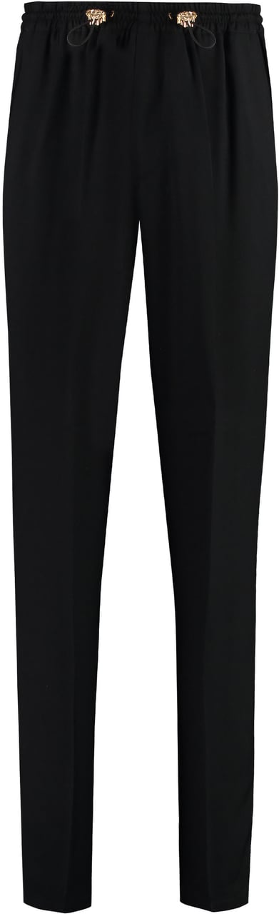 Versace Stretch viscose trousers Zwart