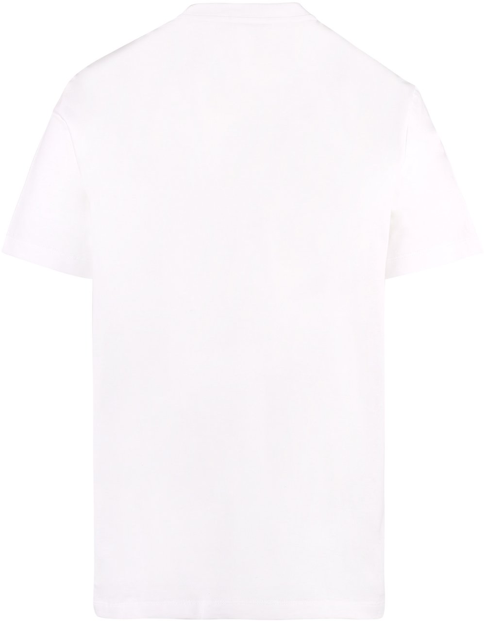 Versace Logo embroidery cotton t-shirt Wit