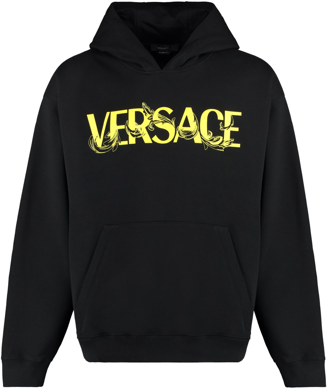 Versace Cotton hoodie Zwart