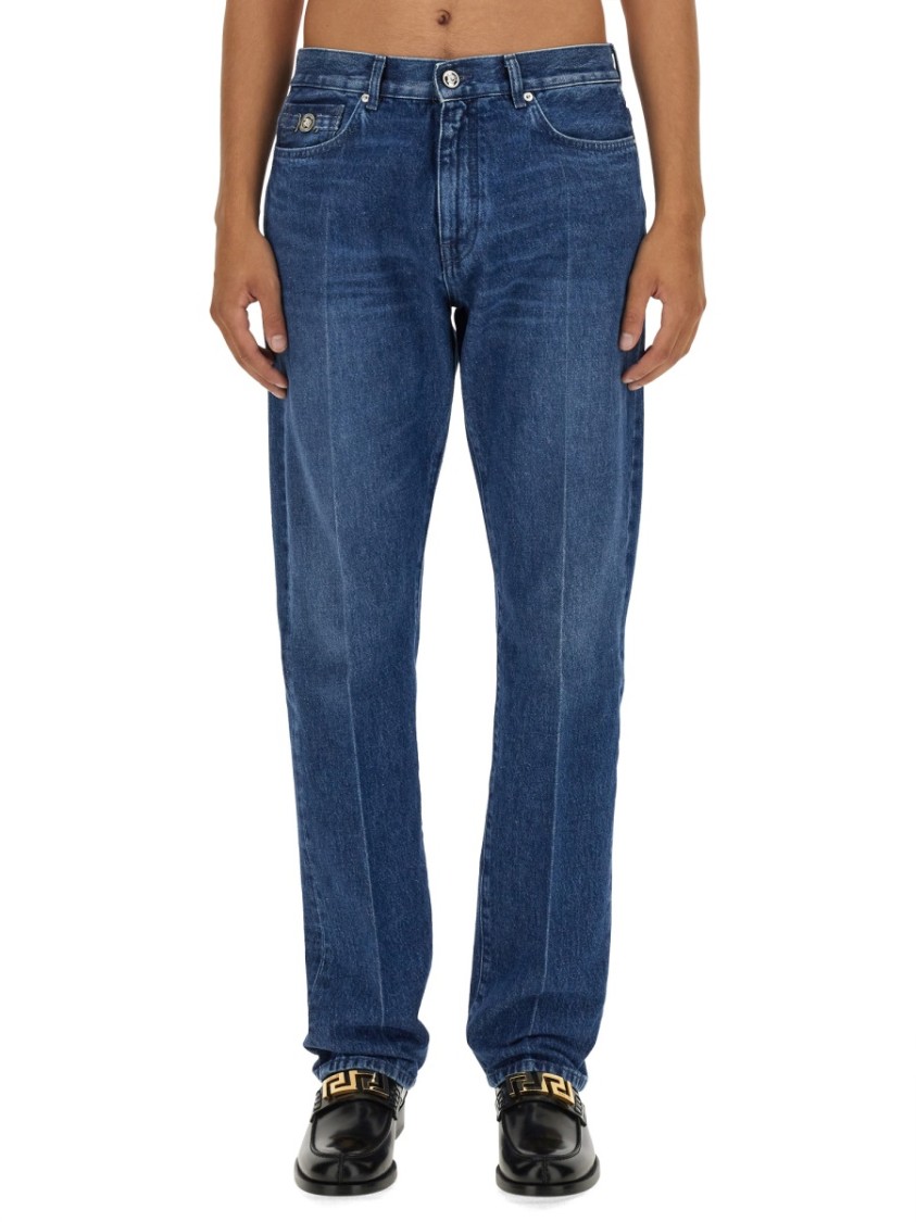 Versace Regular Fit Jeans Blauw