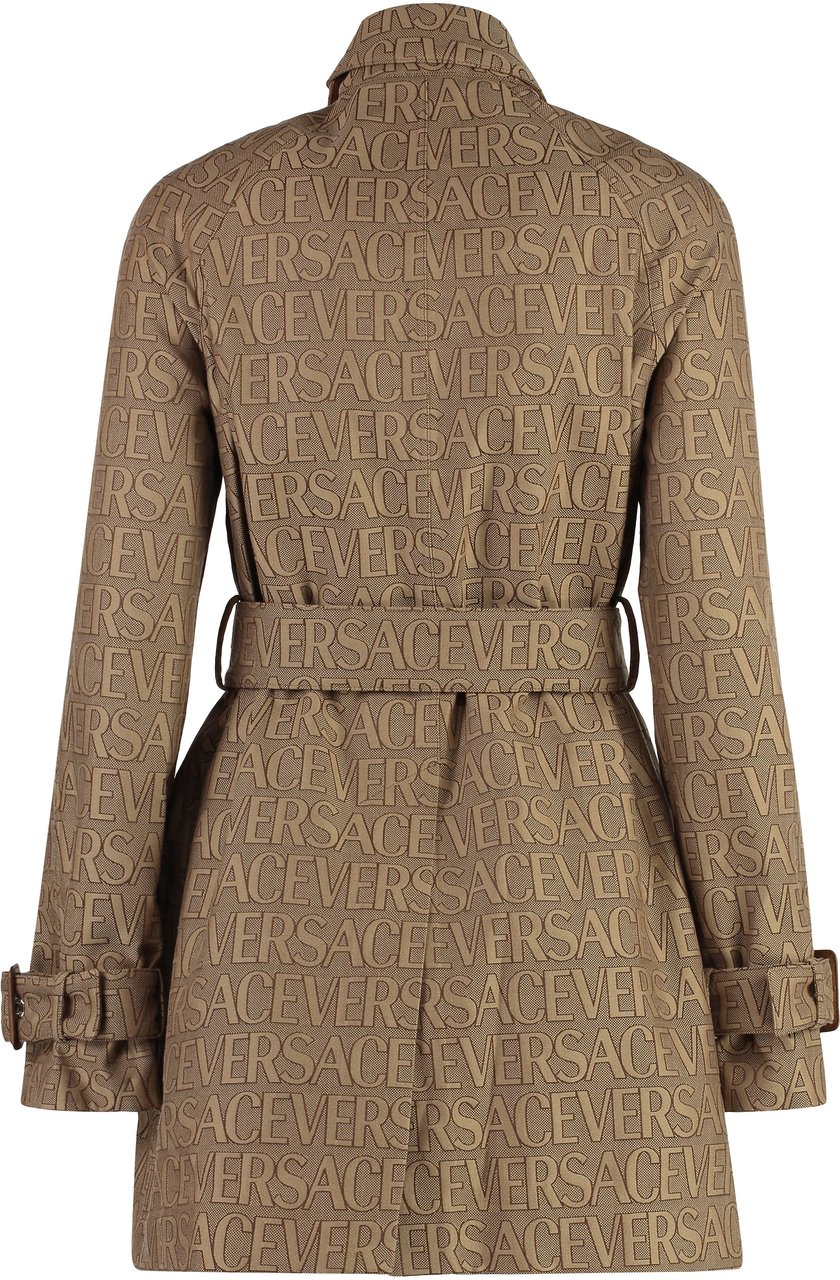Versace Cotton trench coat Bruin
