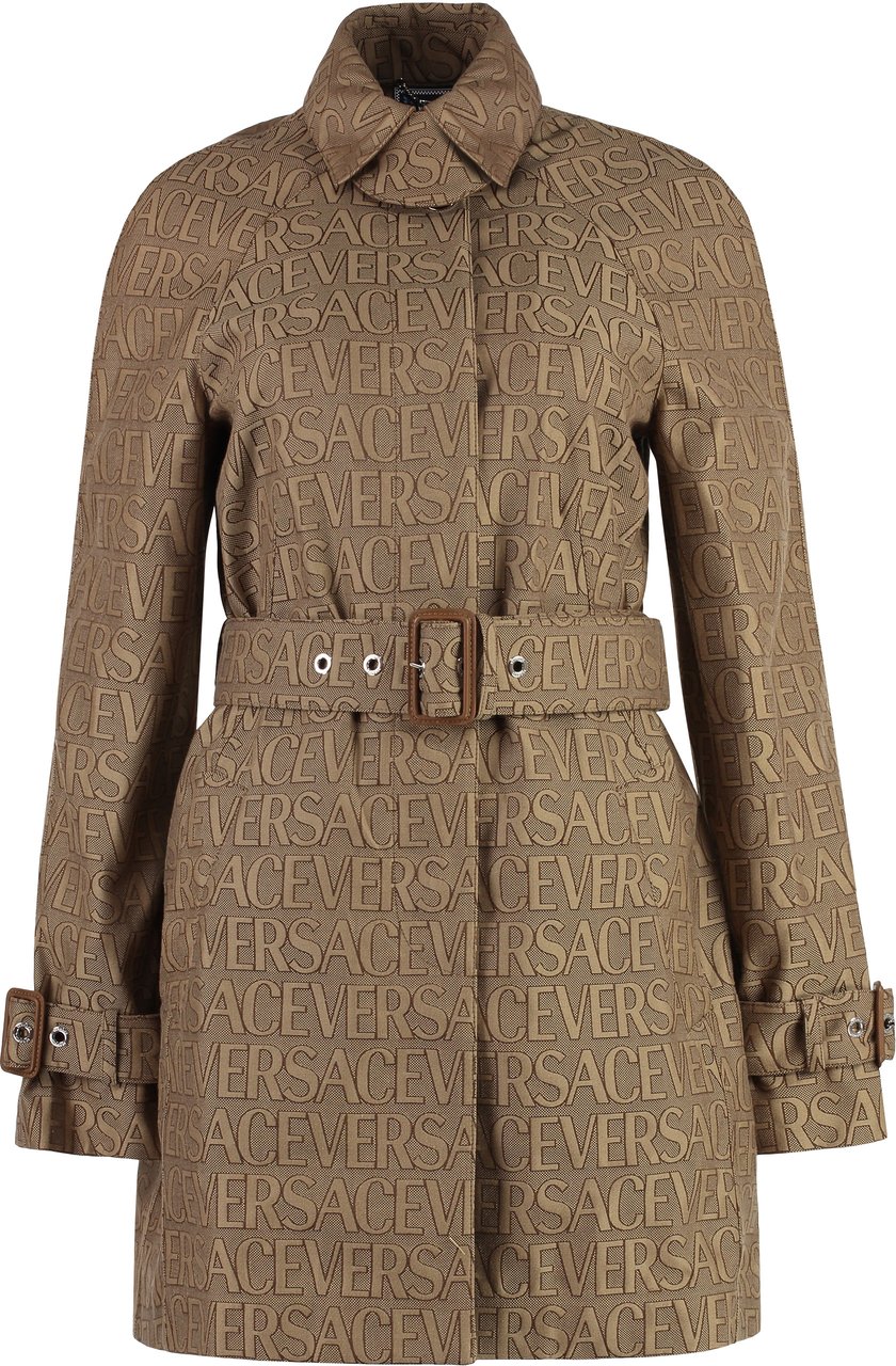 Versace Cotton trench coat Bruin