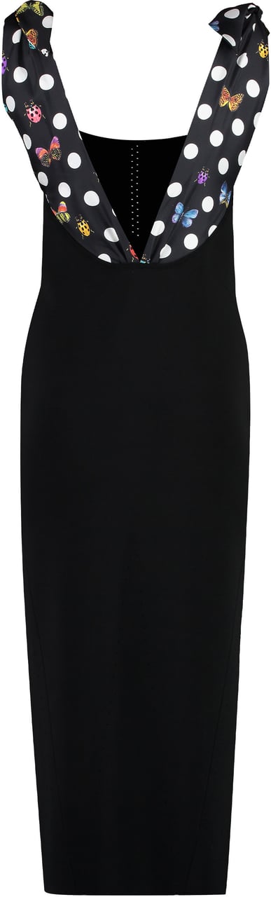 Versace Dua Lipa x Versace - Knitted dress Zwart