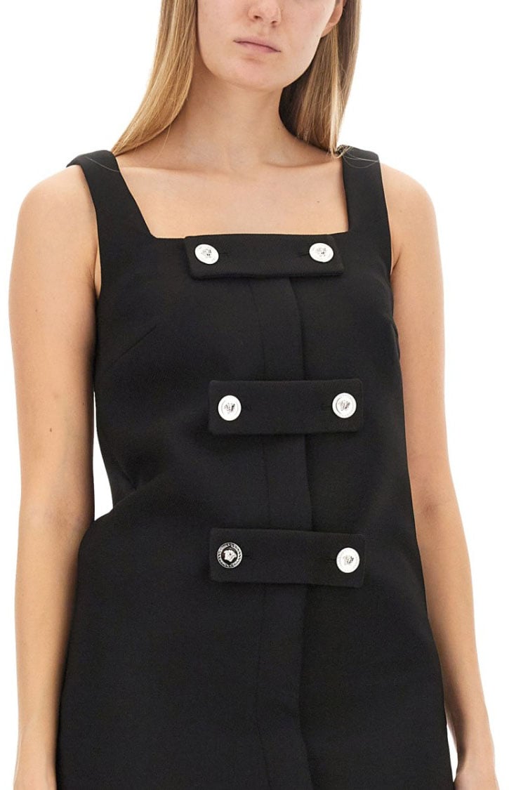 Versace Jellyfish Short Dress Zwart