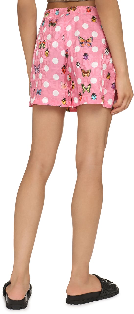 Versace Silk blend shorts Roze