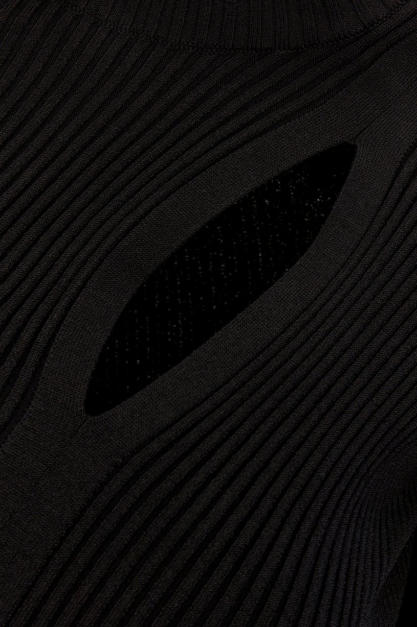 Versace Versace Black viscose blend sweater Zwart