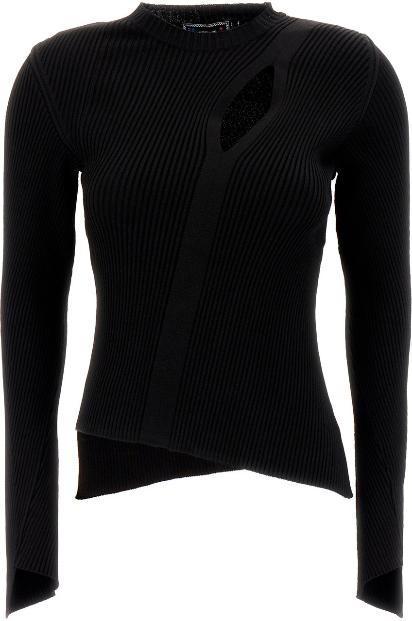Versace Versace Black viscose blend sweater Zwart