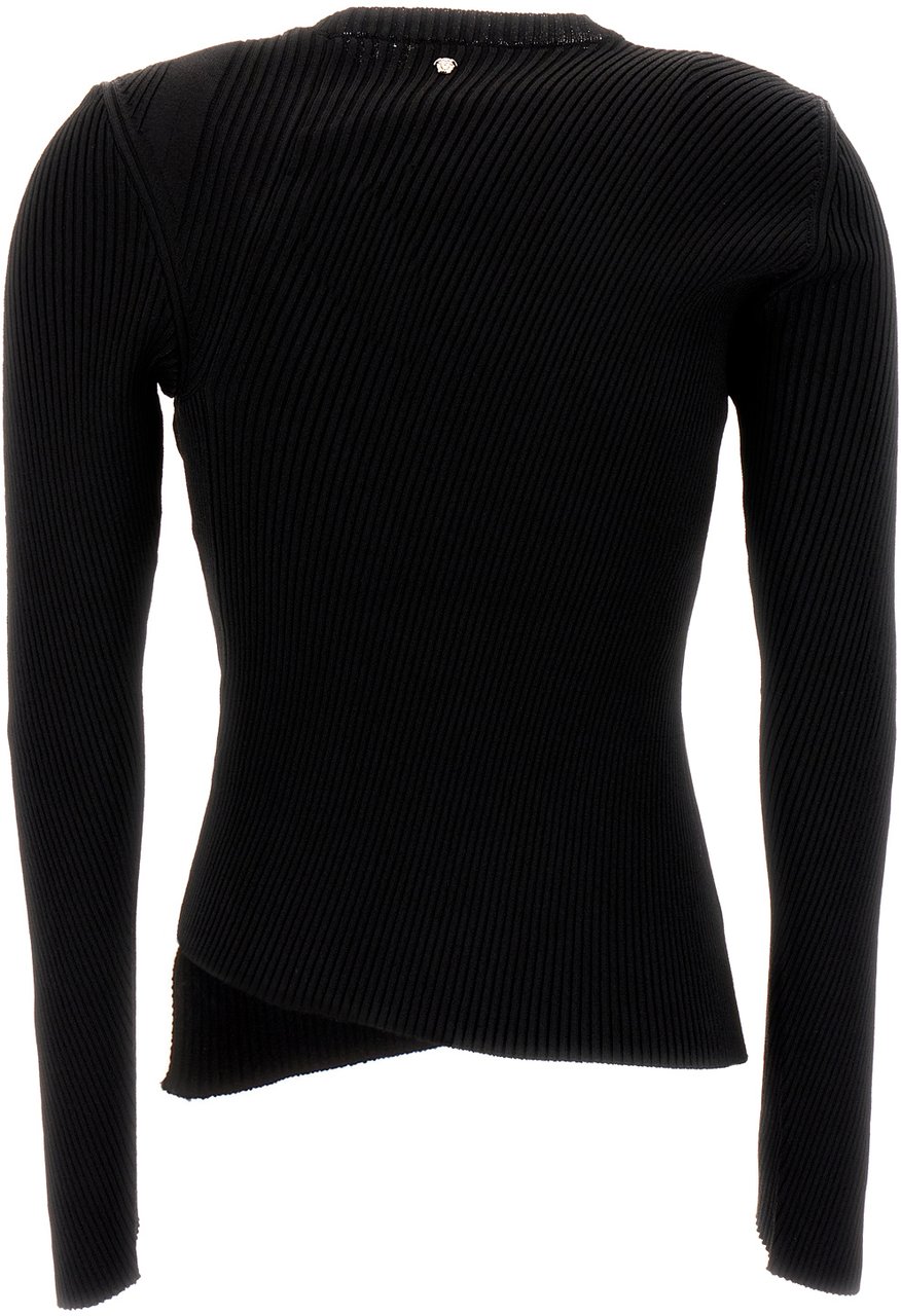 Versace Versace Black viscose blend sweater Zwart
