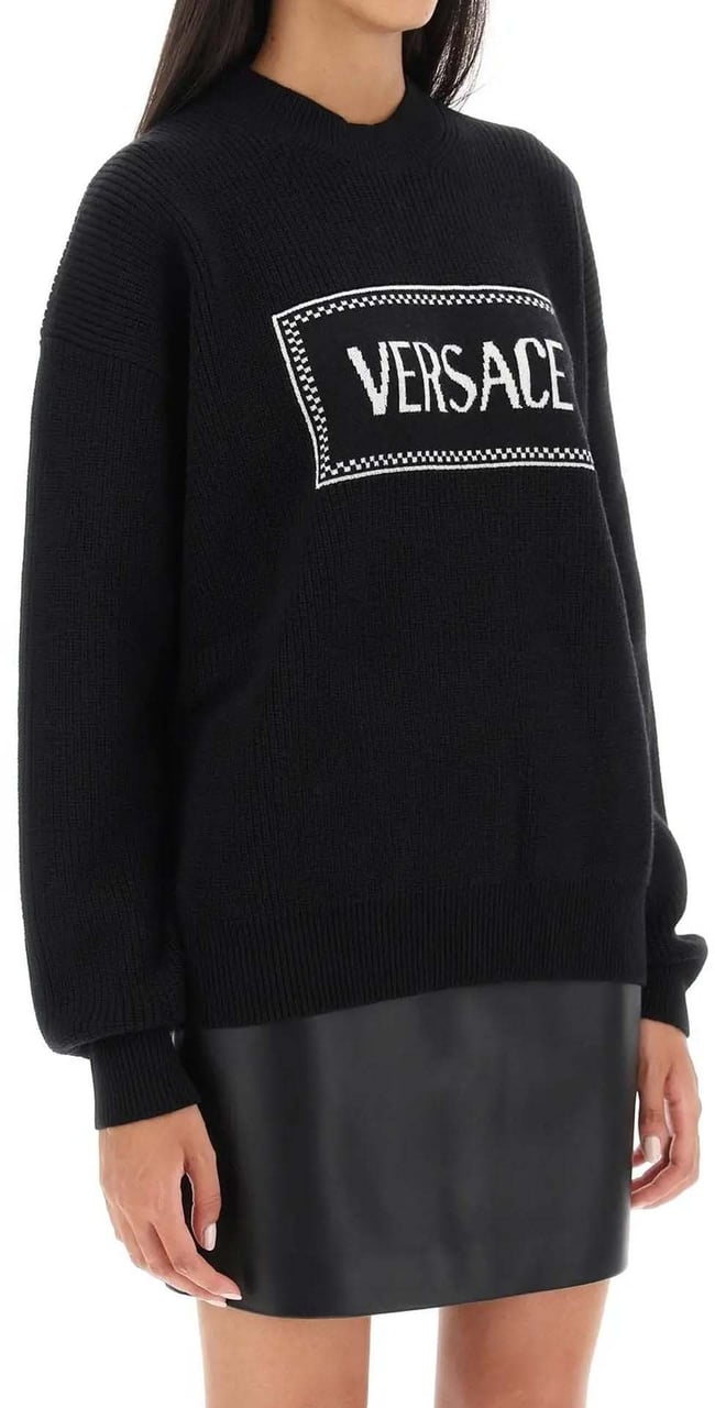 Versace Versace Logo Sweater Zwart