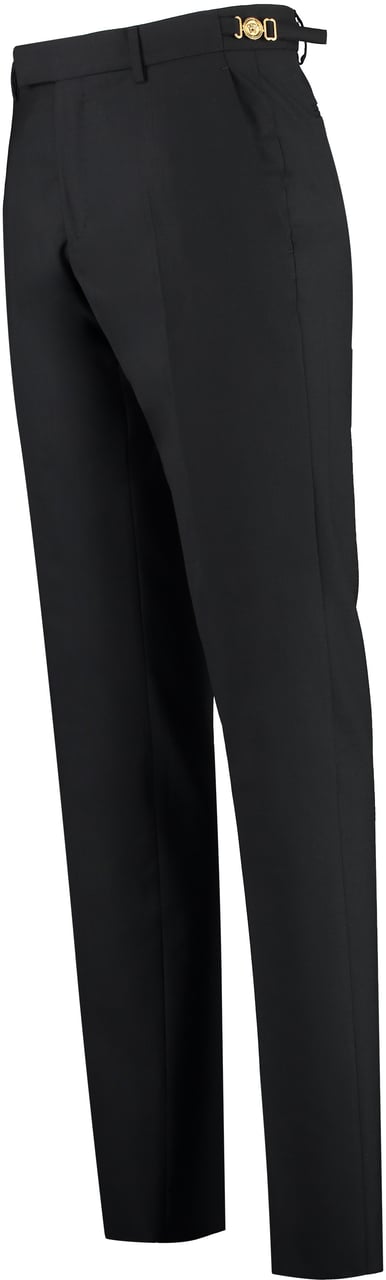 Versace Virgin wool trousers Zwart