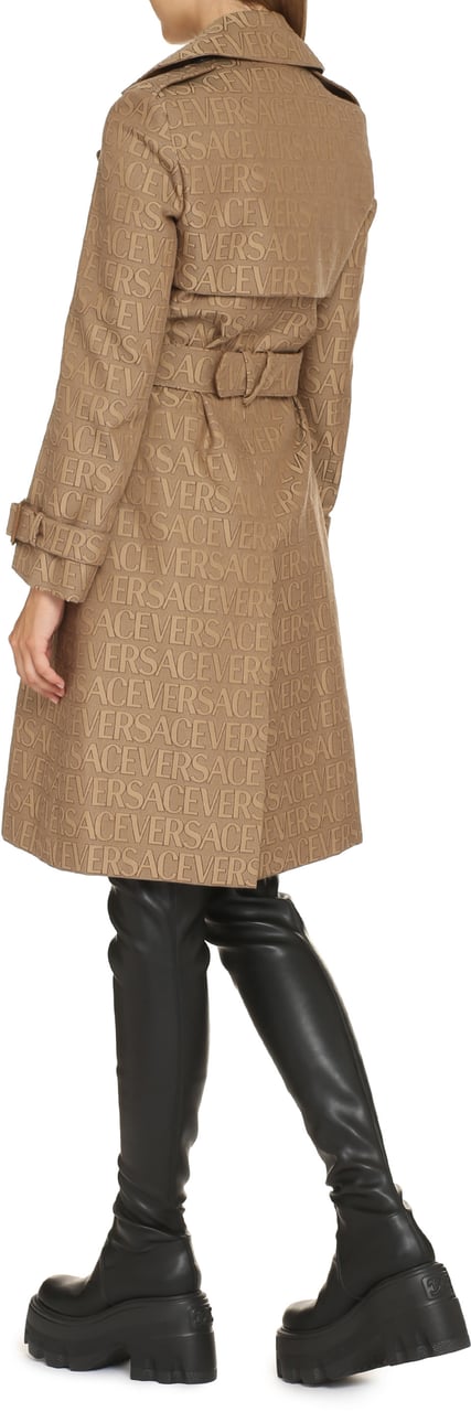 Versace Cotton blend trench coat Bruin