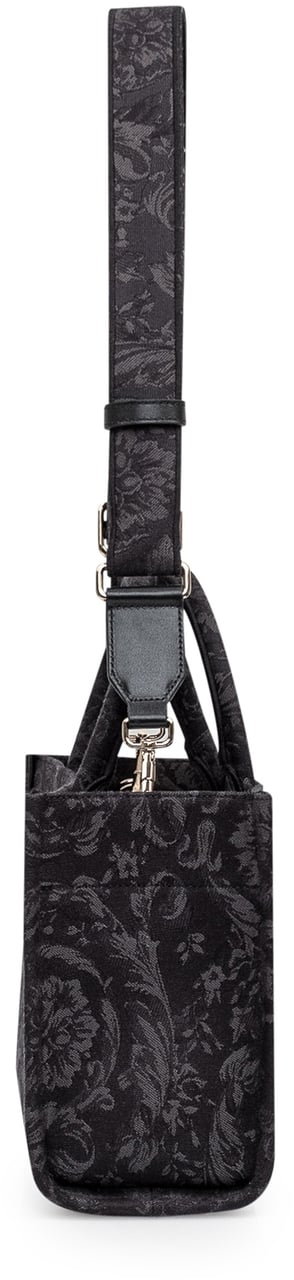 Versace Shopper Piccola Athena Barocco Donkergrijs