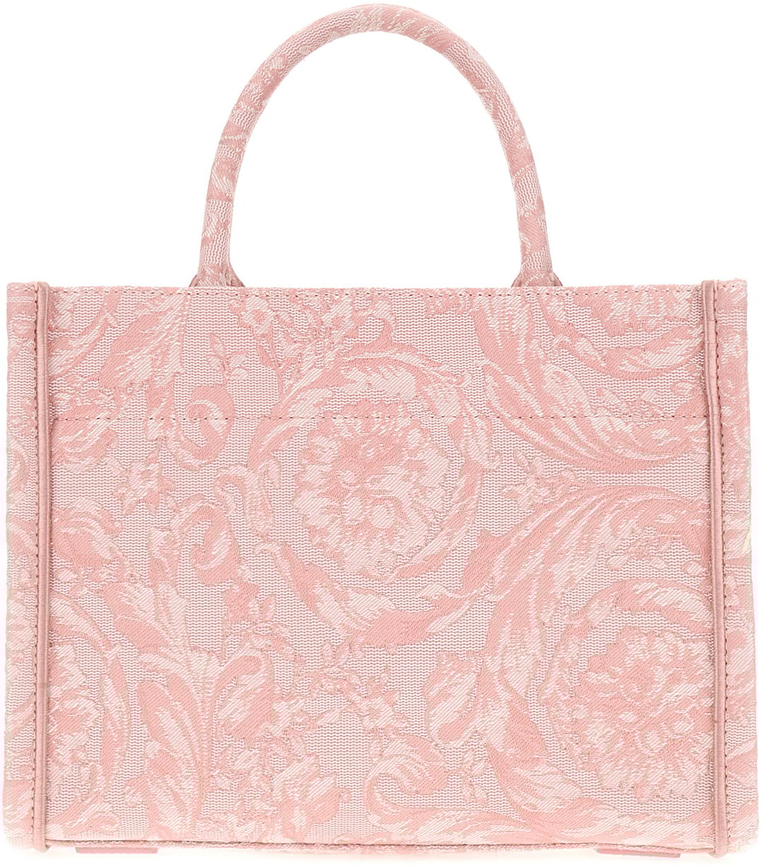 Versace Versace Embroidered canvas small Athena shopping bag Divers