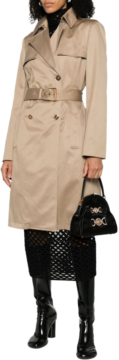 Versace Coats Beige Beige