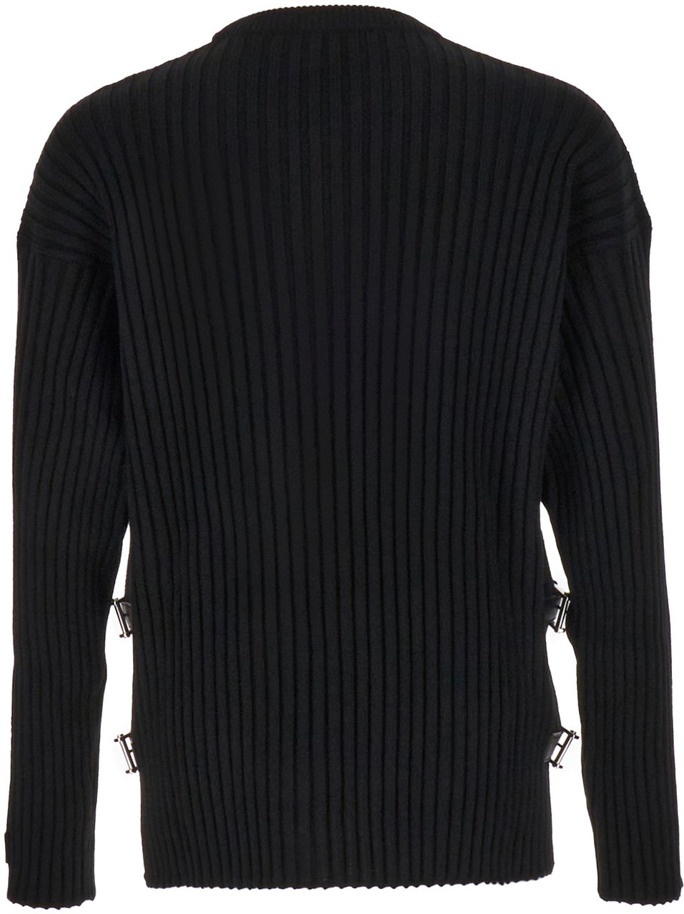Versace Versace Black wool oversize sweater Zwart