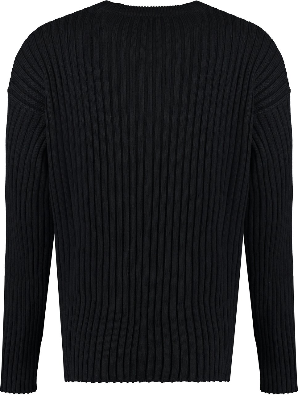 Versace Crew-neck wool sweater Zwart