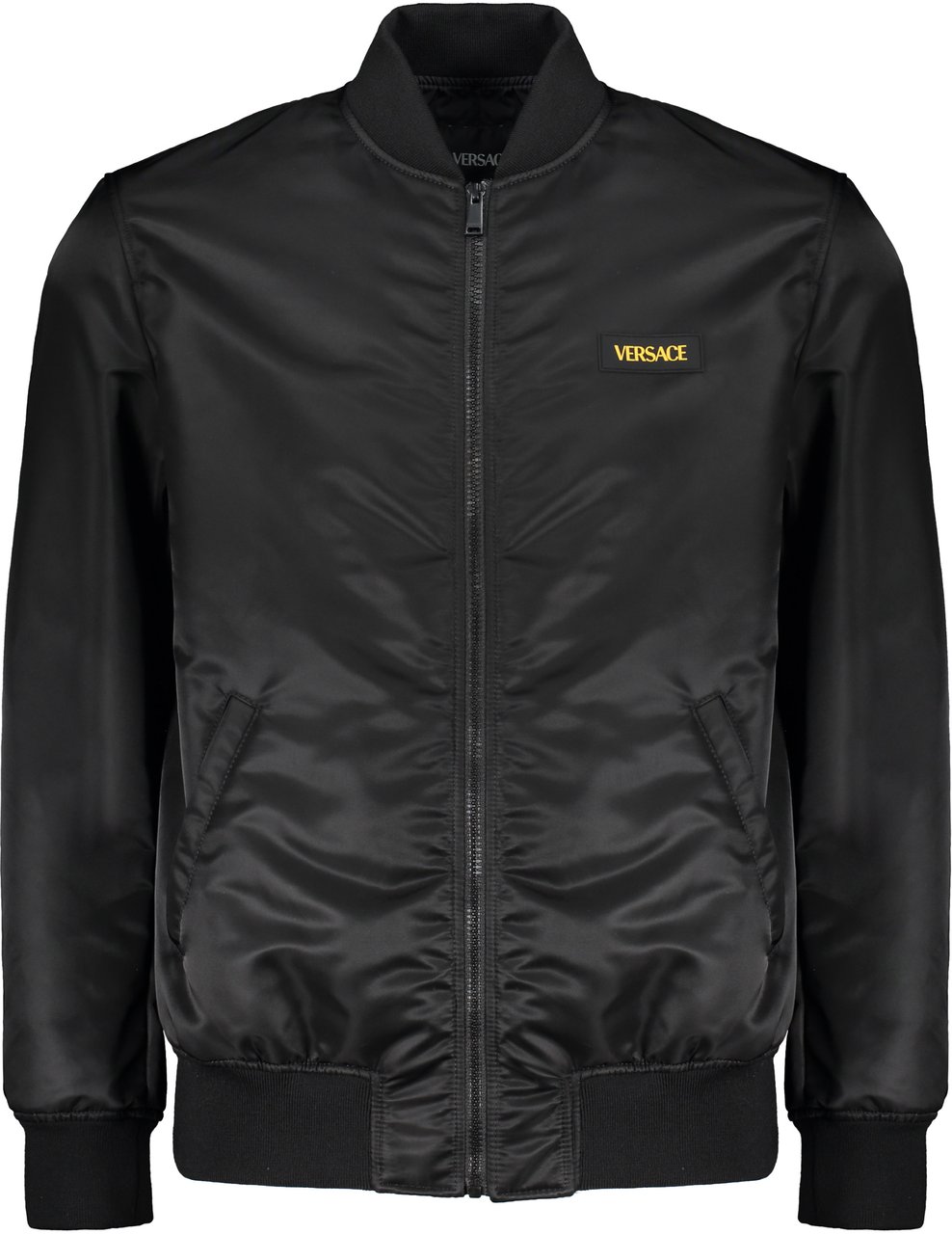 Versace Padded bomber jacket Zwart
