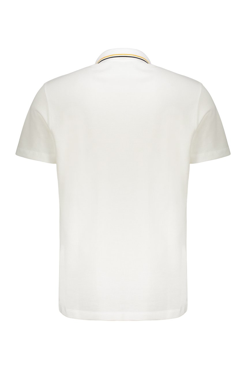Versace Short sleeve cotton polo shirt Wit