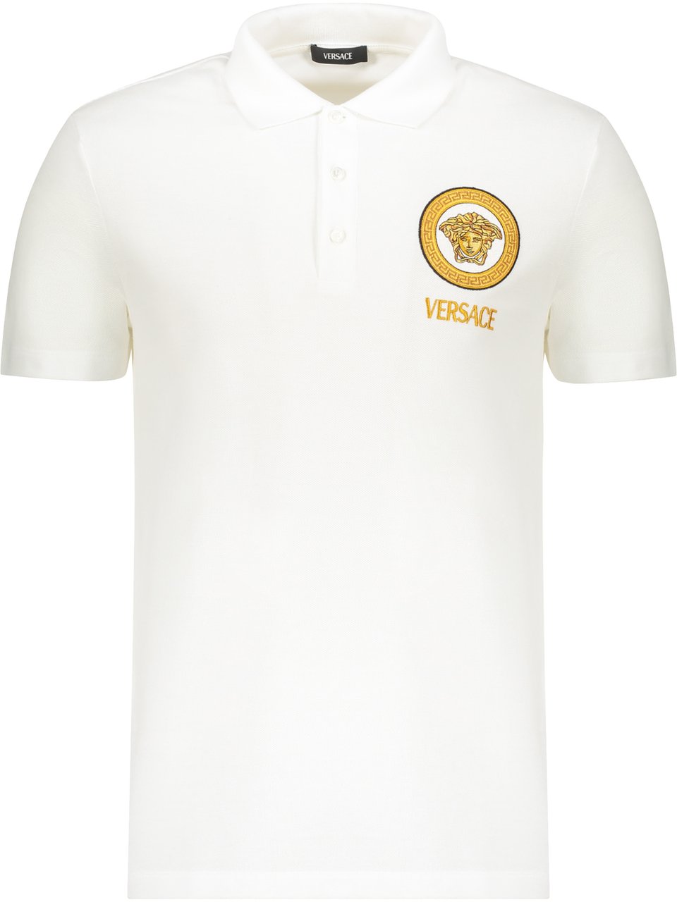 Versace Cotton polo shirt Wit