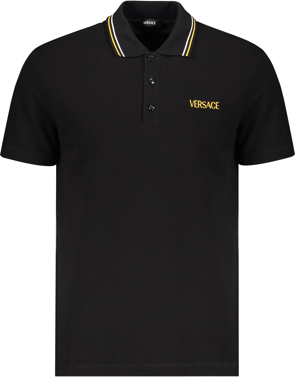 Versace Cotton polo shirt Zwart