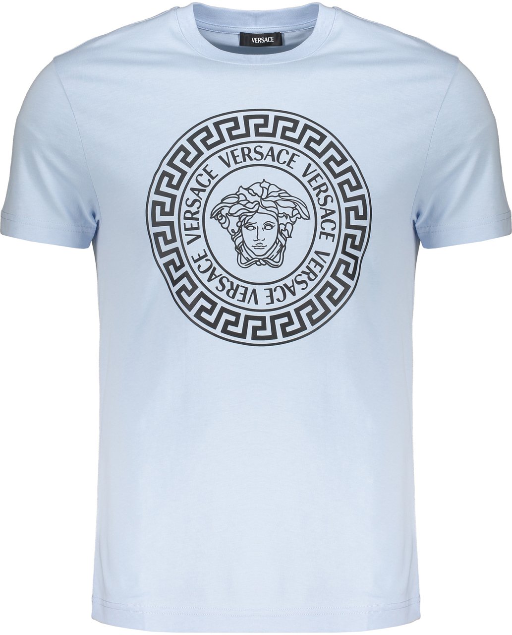 Versace Cotton T-shirt Lichtblauw