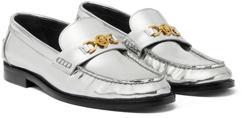 Versace Flat Shoes Silver Zilver