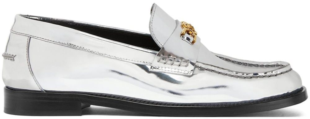 Versace Flat Shoes Silver Zilver