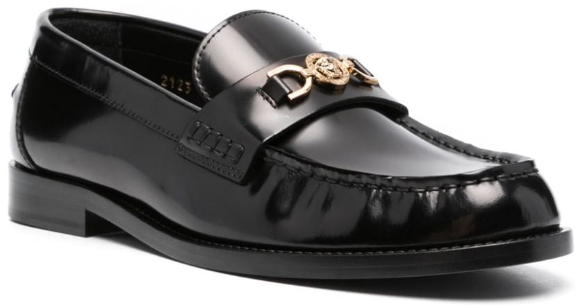 Versace Flat Shoes Black Zwart