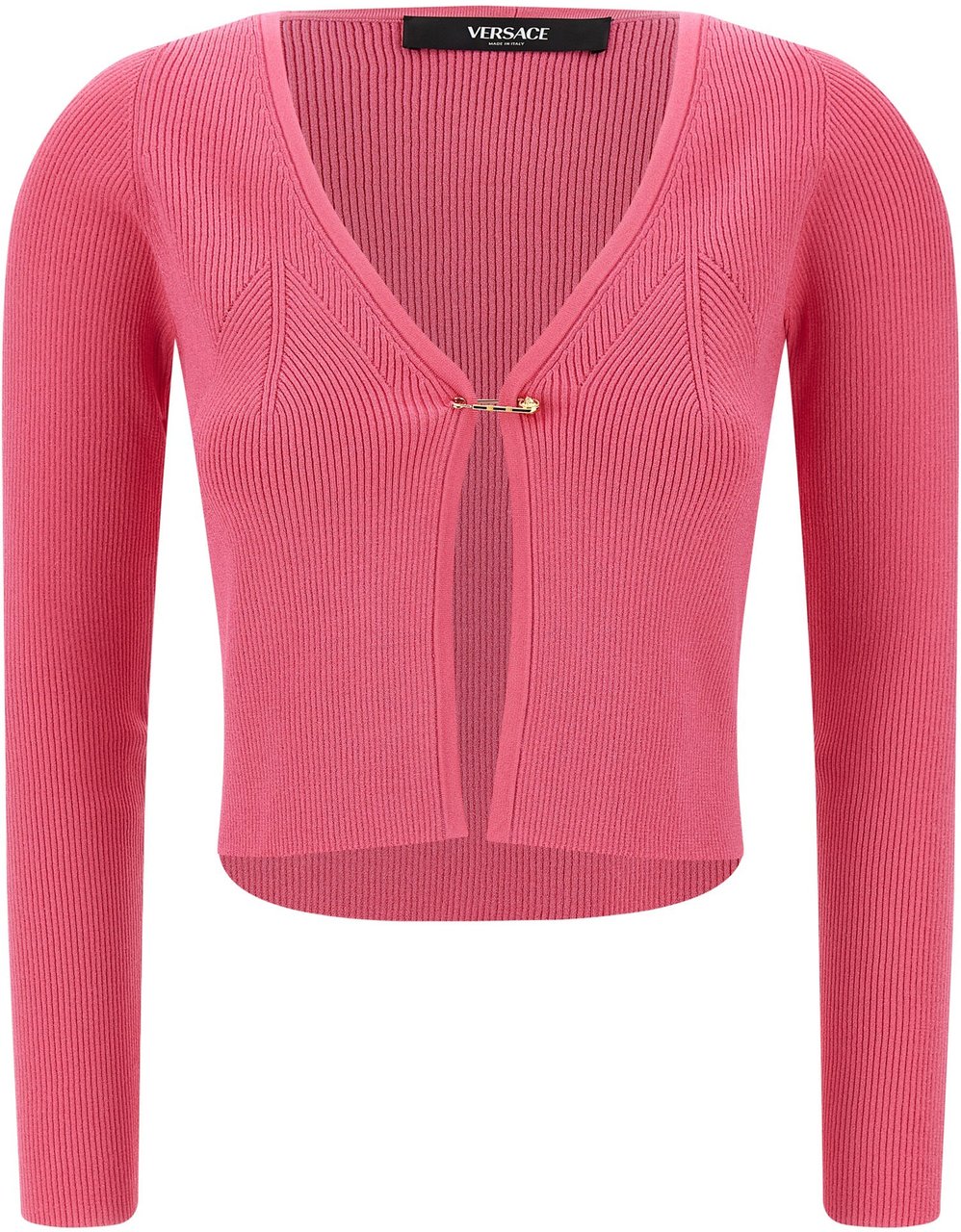 Versace Fuchsia Viscose Cardigan Roze