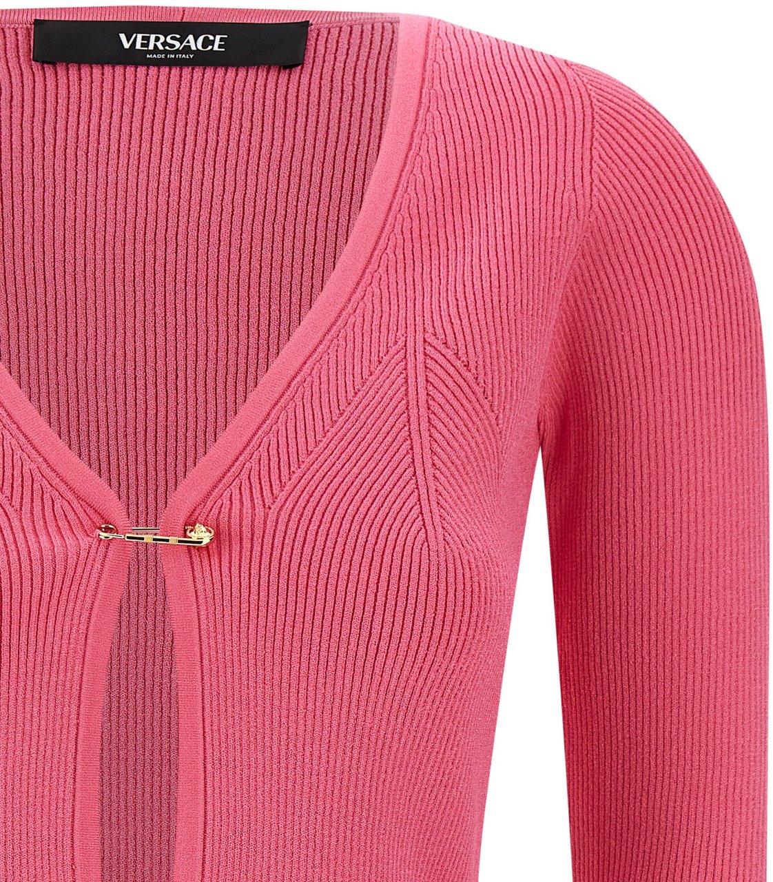 Versace Fuchsia Viscose Cardigan Roze