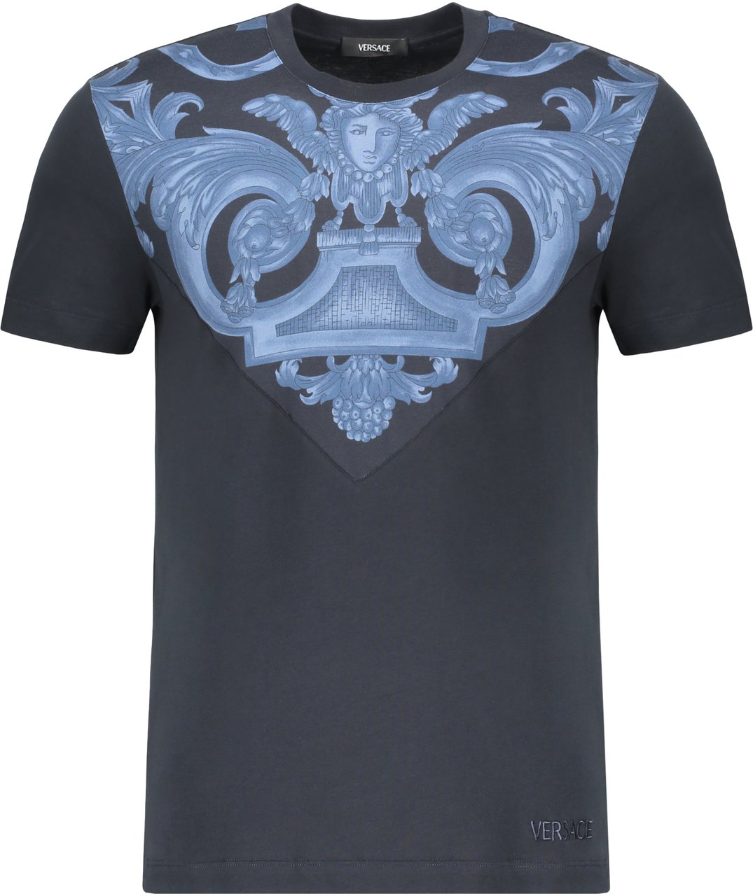 Versace Cotton T-shirt Blauw
