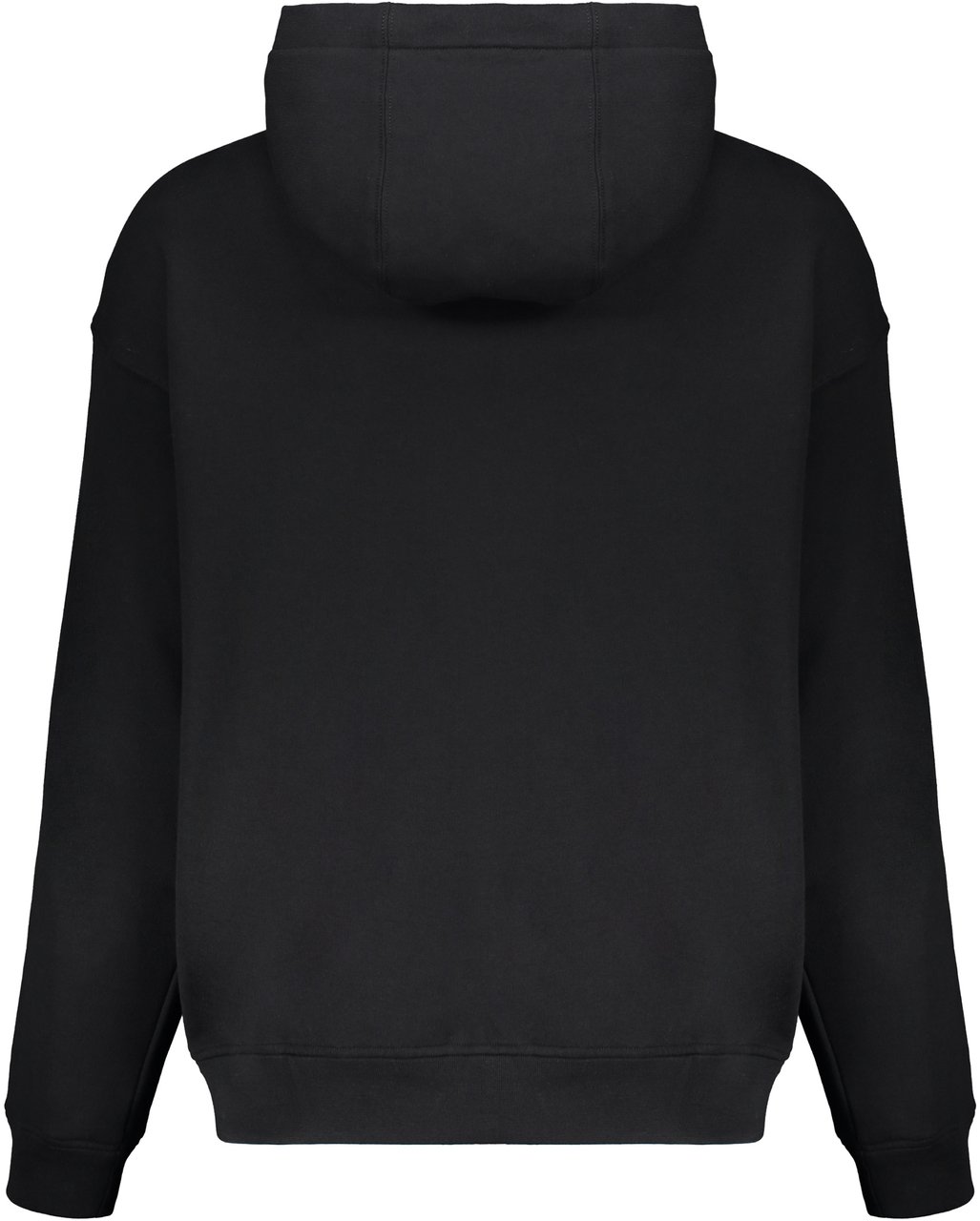 Versace Cotton full zip hoodie Zwart