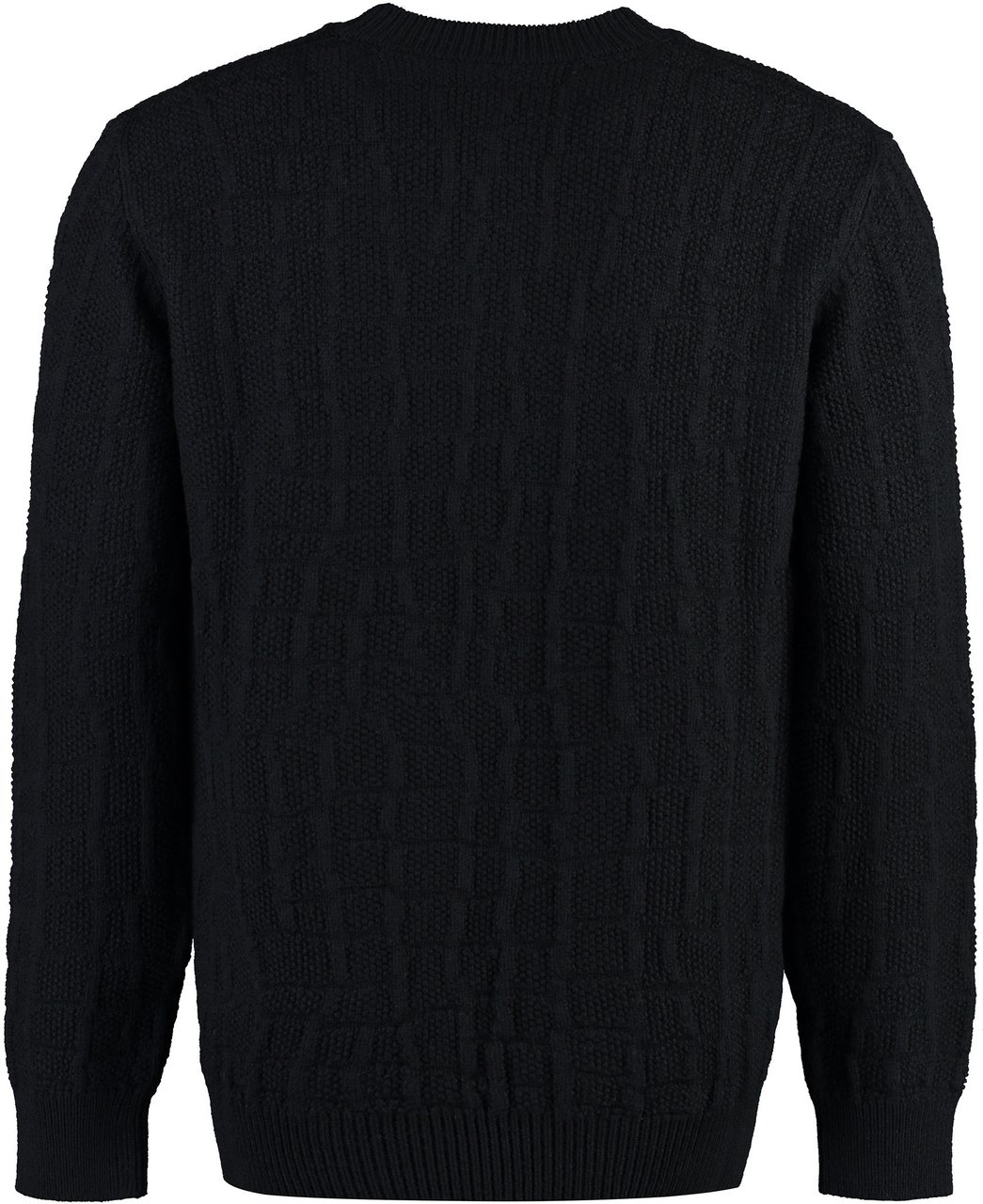 Versace Crew-neck wool sweater Zwart