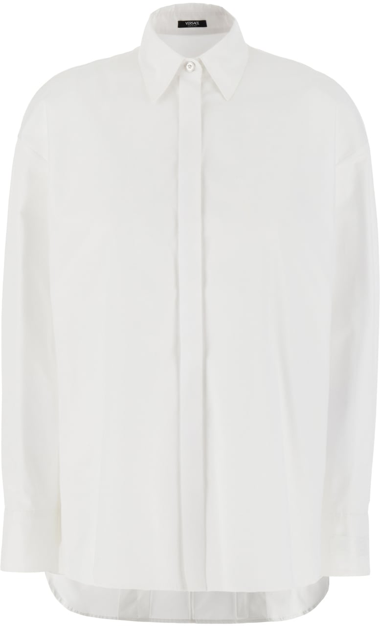 Versace Versace White poplin shirt Wit