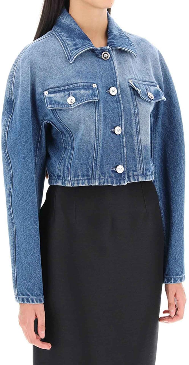 Versace Versace Denim Jacket Blauw