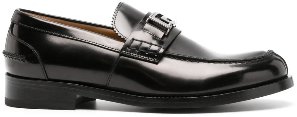 Versace Flat Shoes Blackruthenium Zwart