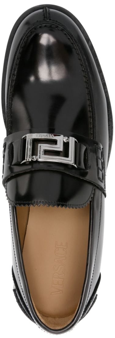 Versace Flat Shoes Blackruthenium Zwart