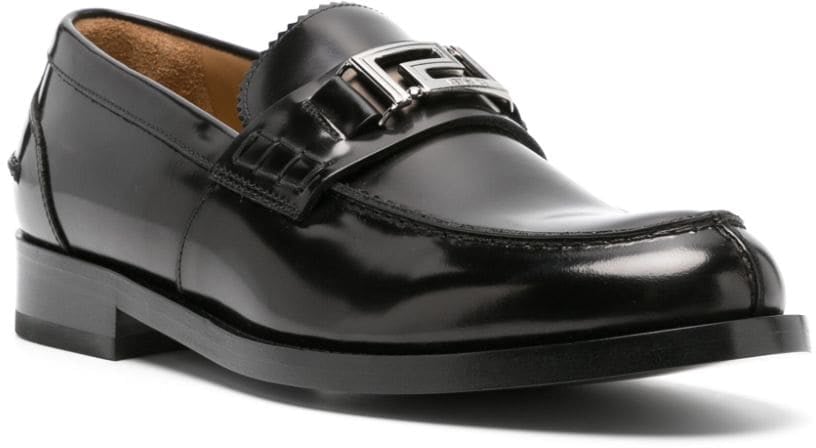 Versace Flat Shoes Blackruthenium Zwart