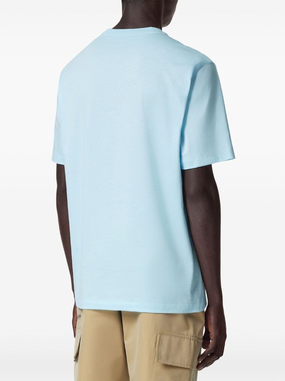 Versace Relaxed-Fit Aqua Blue T-Shirt Blauw