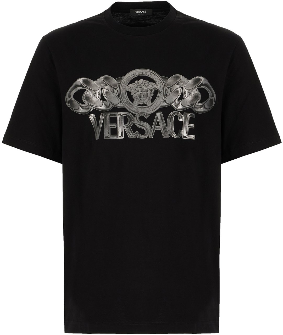 Versace Versace Black cotton t-shirt Zwart