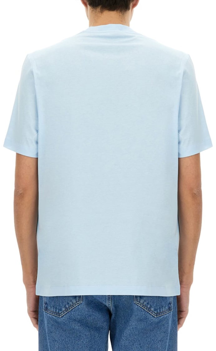 Versace T-Shirt With Logo Blauw